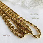 国産 🌟 オーバル Gold 4×8mm 穴あき   貫通