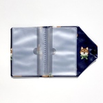 カードケース❣️和柄柴犬🐕ネイビー　ラミネート生地　カードポケット16枚