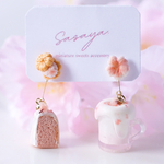 2wayでつかえる春の桜ラテ×桜シフォンケーキ