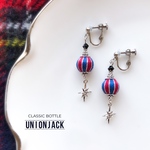 クラシックボトル col. ユニオンジャック #シルバー 【ピアス/イヤリング】