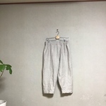 リネンデニム　ラクチンパンツ