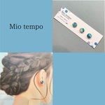 3粒set  ポリマークレイピアス【晴天】8mm
