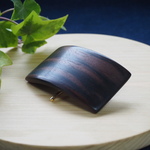 縞黒檀のアーチ形ポニーフック（コクタン）長さ6.0cm