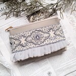 インド刺繍リボン　ポケットティッシュ　ミニポーチ