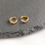 #7　ジルコニア　フープピアス　S925　アレルギー対応　韓国　小ぶり　レディース　メンズ　リングピアス　ゴールド　可愛い　おしゃれ　小ぶり