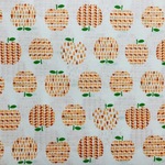 ☆オーダー品☆　北欧風　りんご柄　レッスンバック（縦20cm×横25cm×マチなし）持ち手は短くして仕上げる　入園入学オーダー　入園入学　サイズオーダー　サイズ変更可