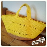 ~tomoianera様オーダー品~透かし編み♥バイカラーのマルシェバッグ