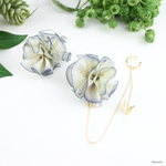 紫丁香花 ＆ 蝶々イヤーカフ