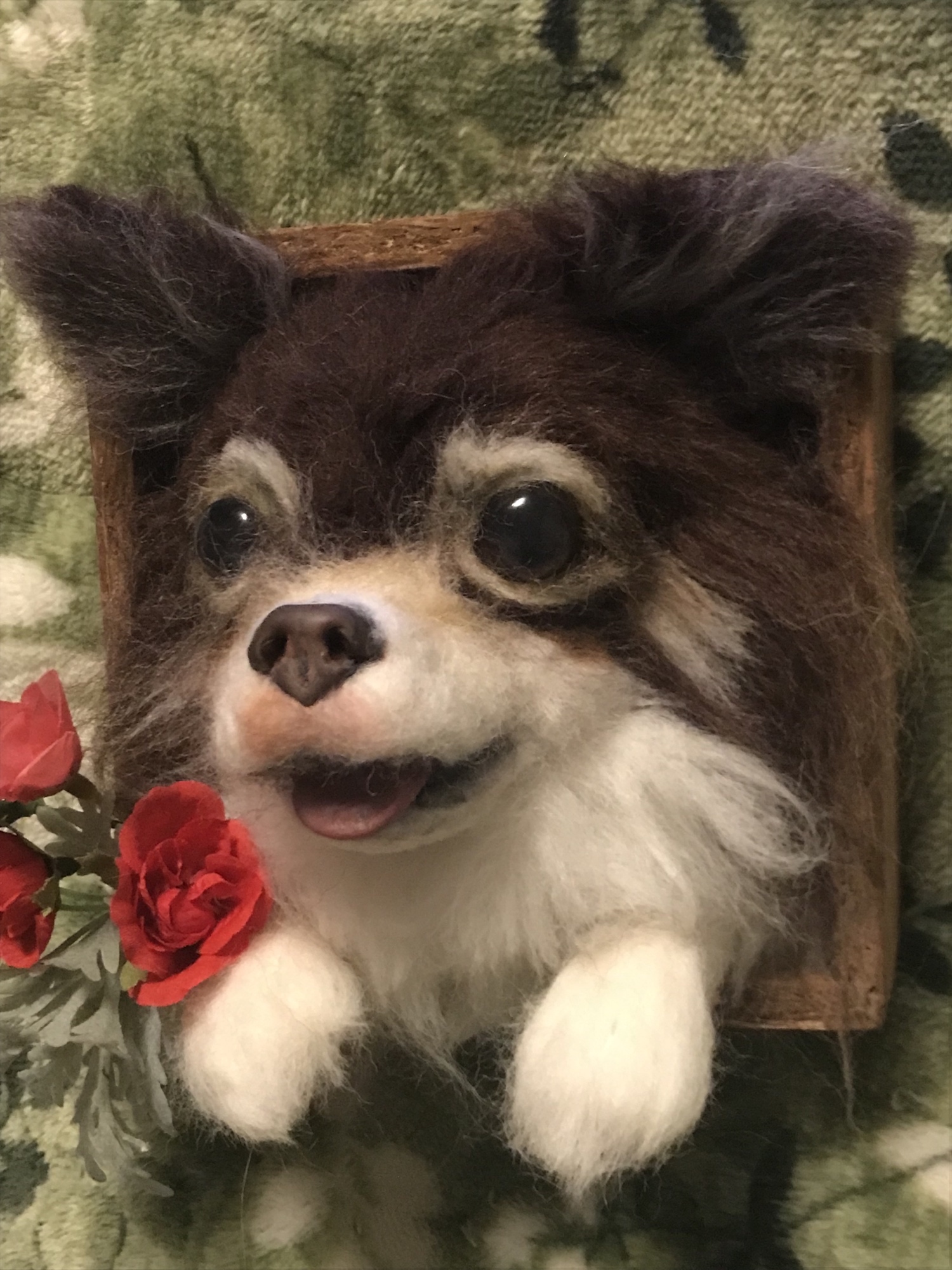 羊毛フェルト　ポメラニアン　ブローチ　犬 羊毛フェルトポメラニアン犬のブローチ - hazuki羊毛フェルト | minne