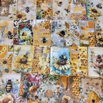 🐝蜜蜂のジャーナルペーパーセットD＊コラージュ素材＊ジャンクジャーナル
