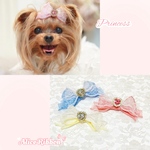 ありすりぼん🎀 犬用 リボン プリンセス 姫系 バレッタ ペット用 軽量 軽い 犬 猫 