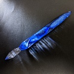 【マロン様専用】ガラスペン　AQUA　中字(0.4mm)　A1-017