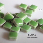 mini mosaic 5mm 【no.7 light green】セラミックタイル 30個