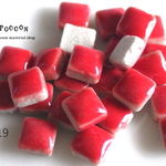 mini mosaic 5mm 【no.19 deep red】セラミックタイル 30個