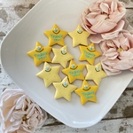 ［発送可能日はプロフィールをご覧下さい］ ☆プチギフトに☆【アイシングクッキー】星のアイシングクッキー2枚×5袋セット