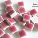 mini mosaic 5mm 【no.23 rouge pink】セラミックタイル 30個