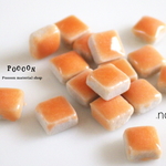 mini mosaic 5mm 【no.27 orange】セラミックタイル 30個