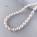 淡水パールAAA++ ライス　8×6×6mm 天然石パーツ
