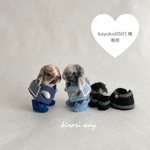 8、kayoko0501様専用  オーダーうちのこシリーズ 羊毛フェルト ちびっこ着せ替えウサギ