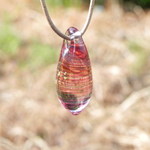 しましまガラス　赤紫　- shima shima glass -