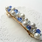 le ciel＊大人のパールバレッタ~blue~