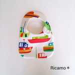 organic cotton bib . square bib