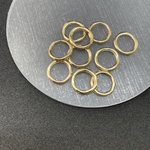  【10pcs】ゴールド 丸型 フープチャームパーツ
