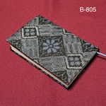 B-805標準サイズ　村山大島紬　文庫本ブックカバー