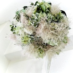 スモークツリー紫陽花ユーカリフライングリース　スモークツリー　ユーカリ　紫陽花　北欧インテリア　スモークツリーリース　スモークツリースワッグ　ランプシェード　フライングリース　母の日　母の日ギフト