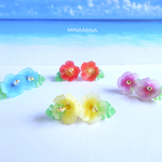 水着に♪ 夏のハイビスカス ピアス