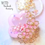 3段階♡色が変わる♡桜のシェイカーバッグチャーム