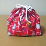入園入学グッズ！キッチングッズプリント柄が可愛い～お弁当袋、巾着