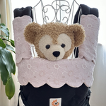 pさま専用☆マーガレット☆ピンク☆よだれカバー&保冷剤ポケット付き首回りカバー☆もくもくデザイン☆上品　華やか