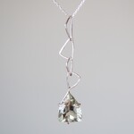 catena  グリーンクォーツのシルバーネックレス silver925◼pivo◼2045