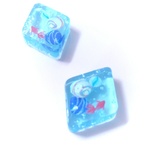 ワクワク縁日♪金魚と水風船の涼やか樹脂ピアス ＊KOFUmama＊ 