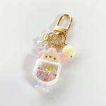 [3月22日販売]Mini cream soda dog shaker keychain(pink)