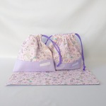 【erimimi様専用】ユニコーンピンクラメ お弁当袋&コップ入れ(巾着袋)&ランチョンマット 3点セット