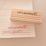 ノート代わりになる☆ごりらver.【英語罫線はんこ どこでも Let's practice】