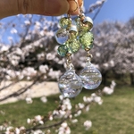 【green】suzumaru × bubble beads pierce / earring