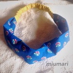 再々々販☆ 北欧ガール！ヘアバンド（青×黄）