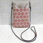 ◆再販◆ 水玉 ピンク スマホ ポシェット サコッシュ  