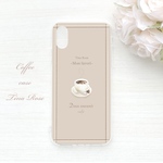 ［全機種対応］コーヒーのスマホケース Mon favori. ⑅* (iPhoneケース/Xperiaケース/Androidケース/AQUOSケース/Galaxyケース/カフェ/お洒落/茶色/大人)