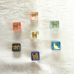 ガラスタイル×ねこピアス