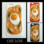 【喫茶店のナポリタン・目玉焼きのせ】iPhone8/7/6/6s/5/5s/SE 対応スマホケース【受注製作】