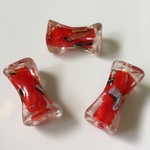  アクリルビーズ  赤色