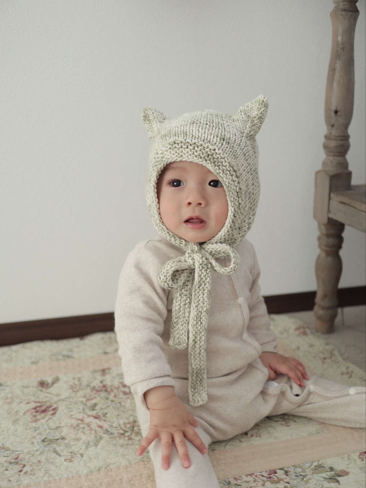 女の子パネル生地♡くまさん耳のボストンバッグ♡ハンドメイド♪ 女の子パネル生地♡くまさん耳のボストンバッグ♡ハンドメイド♪