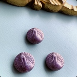 【1コずつ販売】JIRI＊IVANA#czech beads#チェコビーズ　peacock18㍉　luster lavender