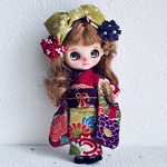 プチブライスサイズの着物セット