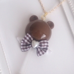 セール品☆チョコくまロリポップネックレス