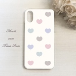 ［全機種対応］パステルハートスマホケース ⑅* TinaRose (iPhoneケース/Xperiaケース/Androidケース/AQUOSケース/Galaxyケース/淡色/くすみ/かわいい)